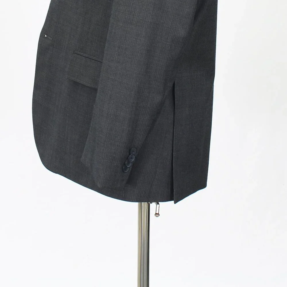 Kenneth Cole 42S Gray Blazer Sport Coat Jacket 2-Button Herringbone Y131